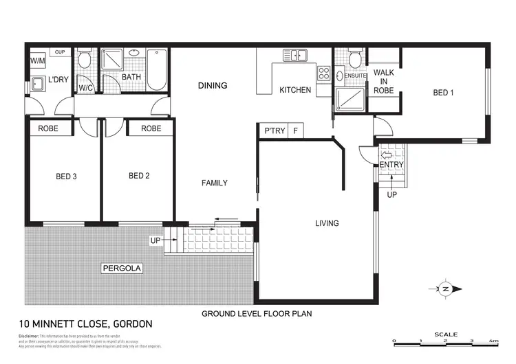 Floorplan of Homely house listing, 10 Minnett Close, Gordon ACT 2906