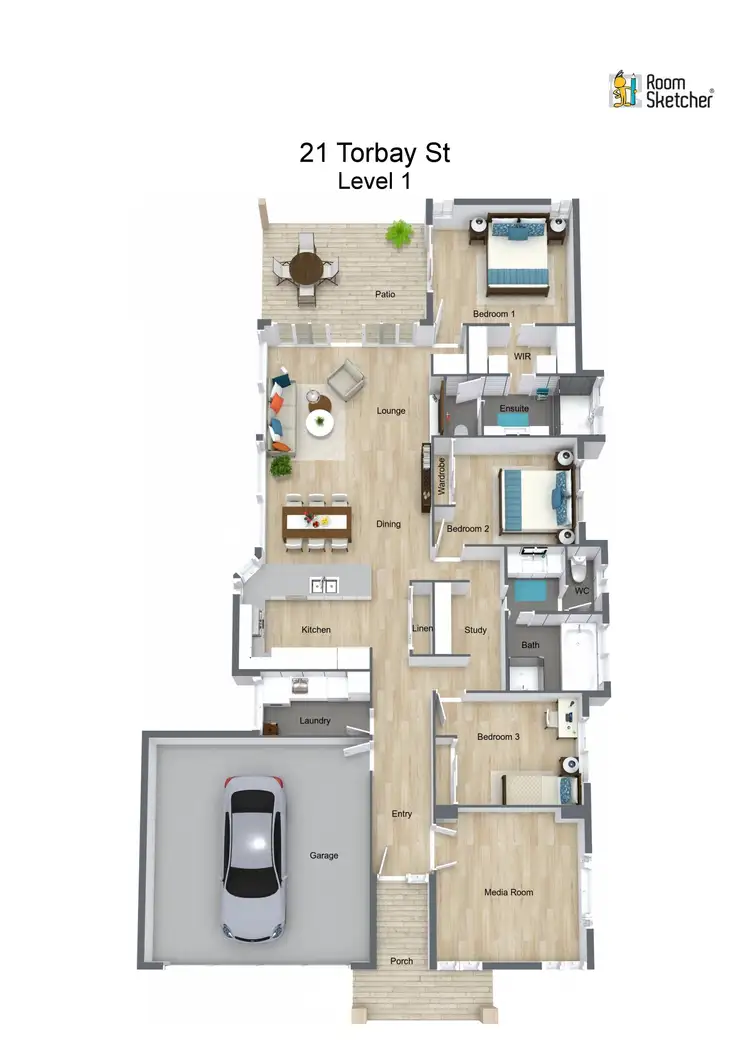 Floorplan of Homely house listing, 21 Torbay St, Kewarra Beach QLD 4879