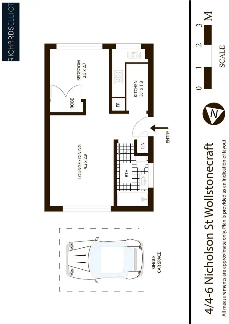 Floorplan of Homely apartment listing, 4/4 Nicholson Street, Wollstonecraft NSW 2065