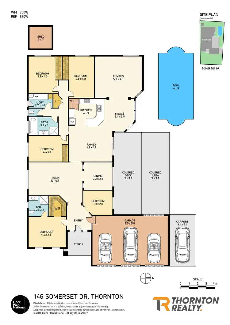 Floorplan of Homely house listing, 146 Somerset Drive, Thornton NSW 2322