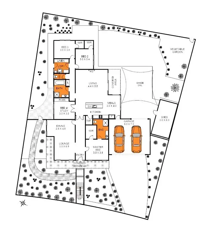 Floorplan of Homely house listing, 34 Augustine Drive, Highton VIC 3216