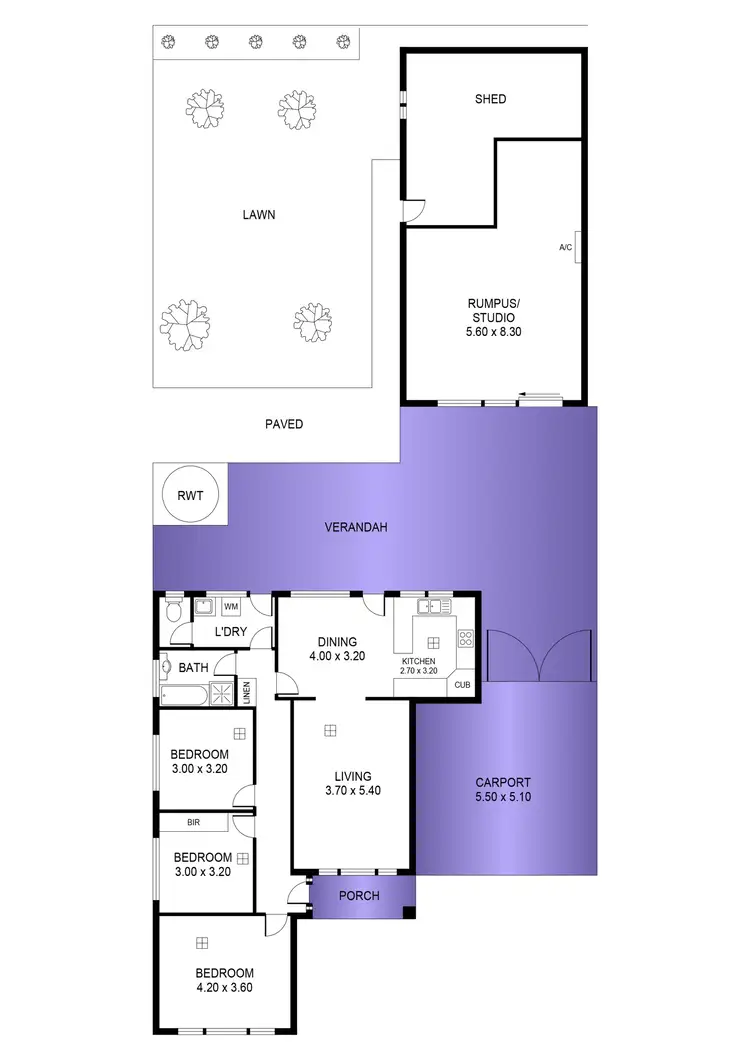 Floorplan of Homely house listing, 8 Glebe Street, Alberton SA 5014