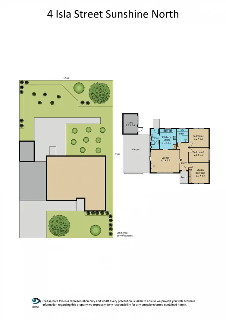 Floorplan of Homely house listing, 4 Isla Street, Sunshine North VIC 3020