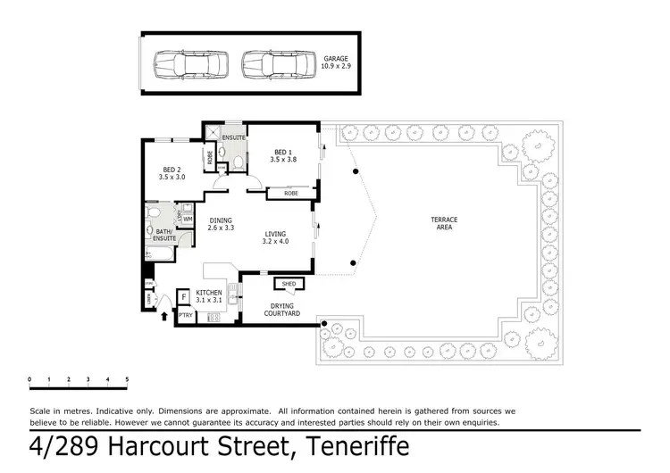 Floorplan of Homely unit listing, 4/289 Harcourt Street, Teneriffe QLD 4005