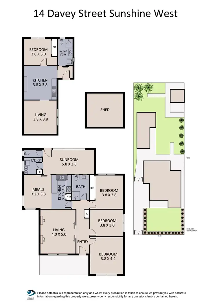 Floorplan of Homely house listing, 14 Davey Street, Sunshine West VIC 3020