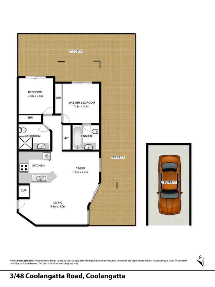 Floorplan of Homely unit listing, 3/48 Coolangatta Road, Kirra QLD 4225