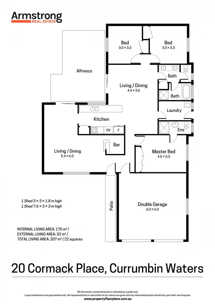 Floorplan of Homely house listing, 20 Cormack Place, Currumbin Waters QLD 4223