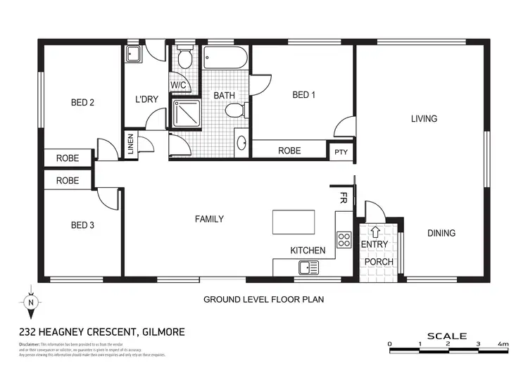 Floorplan of Homely house listing, 232 Heagney Crescent, Gilmore ACT 2905