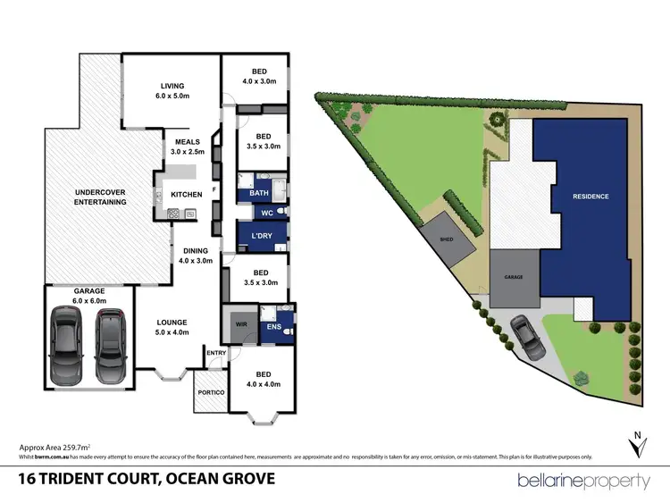 Floorplan of Homely house listing, 16 Trident Court, Ocean Grove VIC 3226