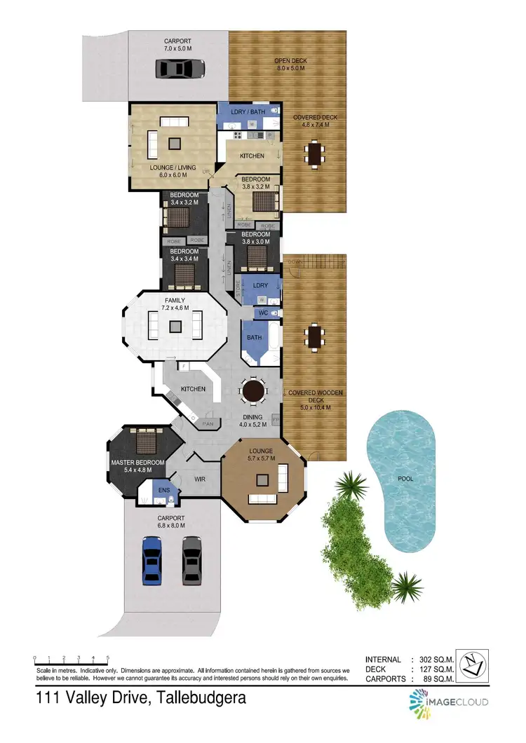 Floorplan of Homely house listing, 111 Valley Drive, Tallebudgera QLD 4228