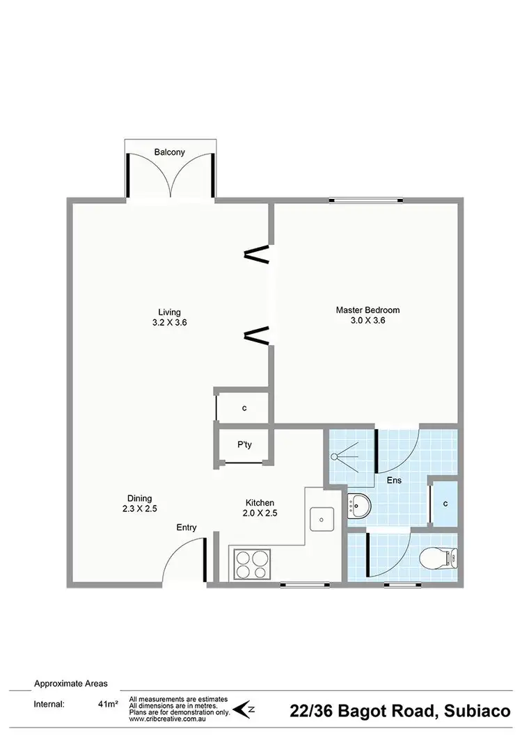 Floorplan of Homely apartment listing, 22/36 Bagot Road, Subiaco WA 6008