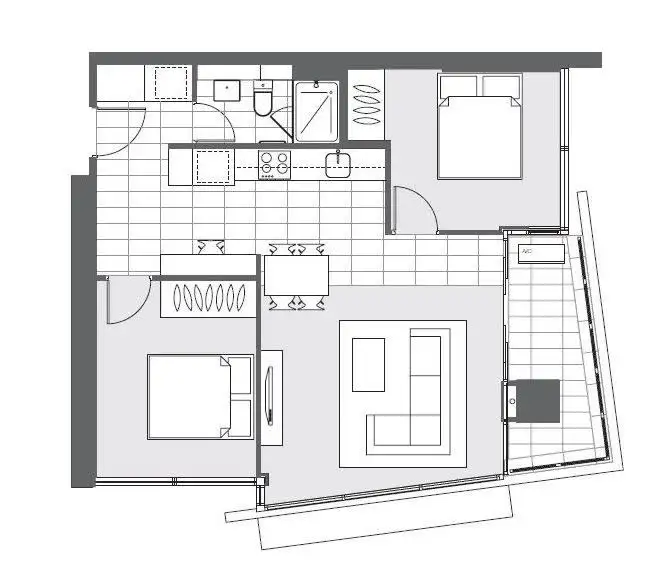 Floorplan of Homely apartment listing, 4705/639 Lonsdale Street, Melbourne VIC 3000