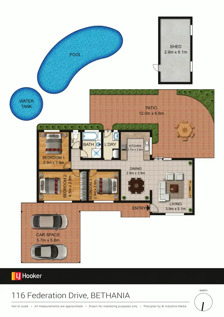 Floorplan of Homely house listing, 116 Federation Drive, Bethania QLD 4205