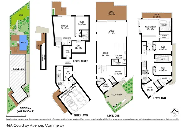 Floorplan of Homely house listing, 46A Cowdroy Avenue, Cammeray NSW 2062