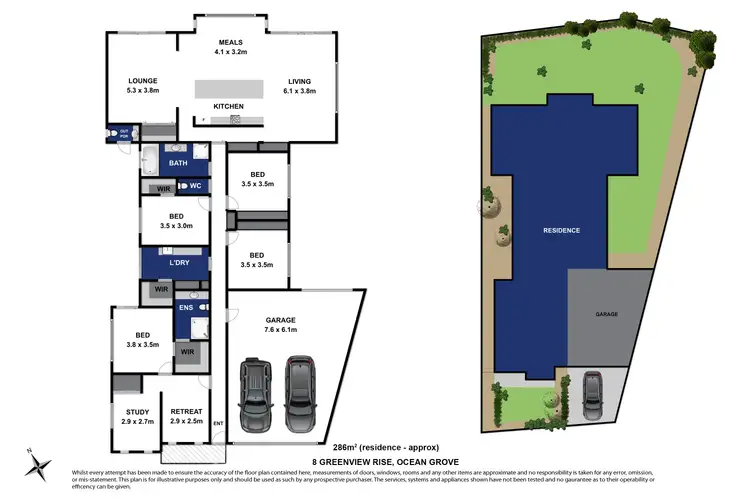 Floorplan of Homely house listing, 8 Greenview Rise, Ocean Grove VIC 3226
