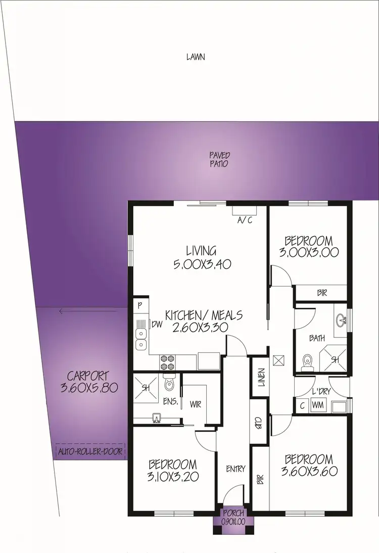 Floorplan of Homely house listing, 2 Edmund Street, Christie Downs SA 5164