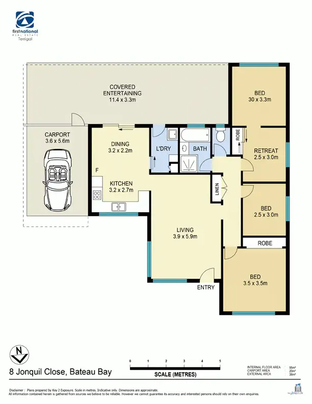 Floorplan of Homely house listing, 8 Jonquil Close, Bateau Bay NSW 2261