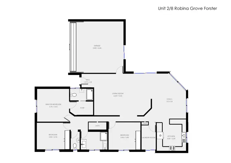 Floorplan of Homely villa listing, 2/8 Robina Grove, Forster NSW 2428