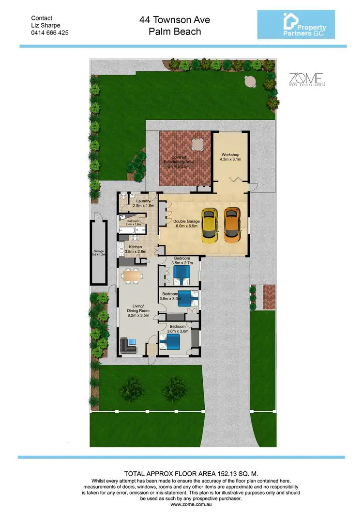 Floorplan of Homely house listing, 44 Townson Ave, Palm Beach QLD 4221