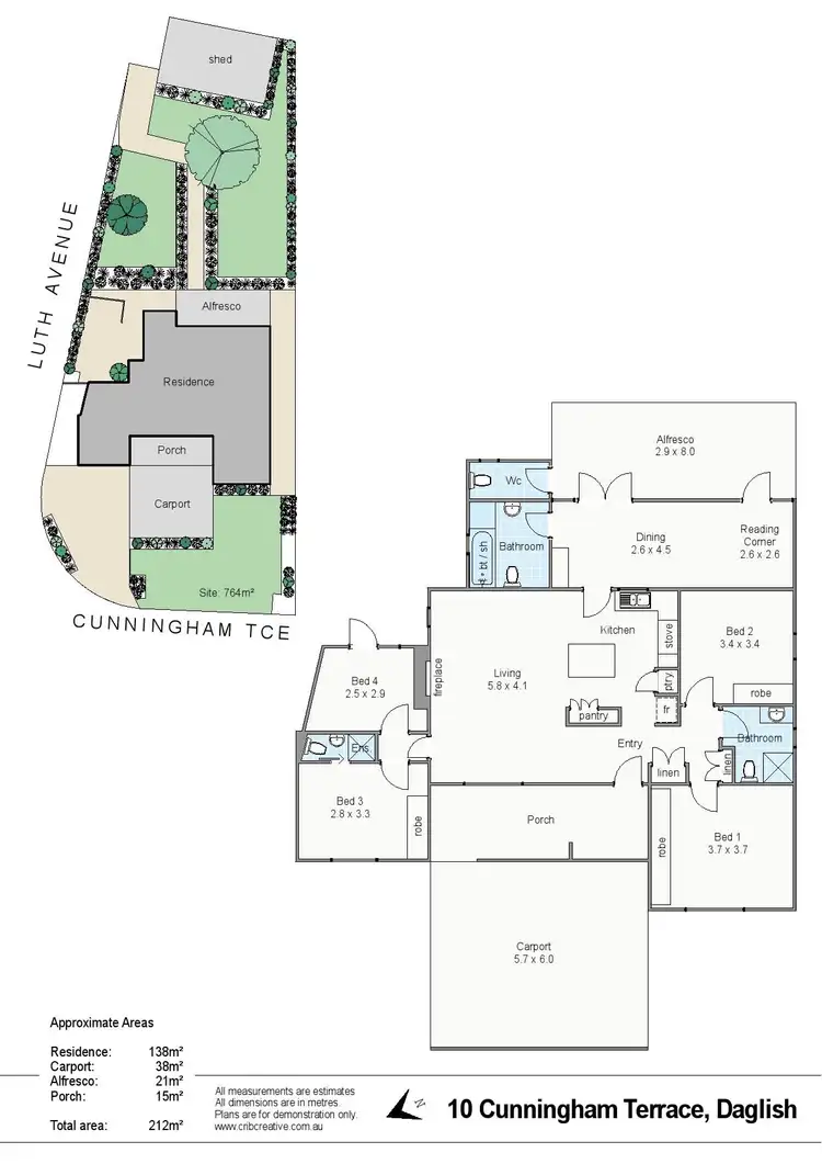 Floorplan of Homely house listing, 10 Cunningham Terrace, Daglish WA 6008