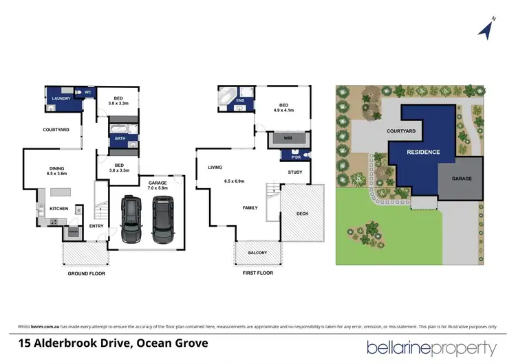 Floorplan of Homely house listing, 15 Alderbrook Drive, Ocean Grove VIC 3226
