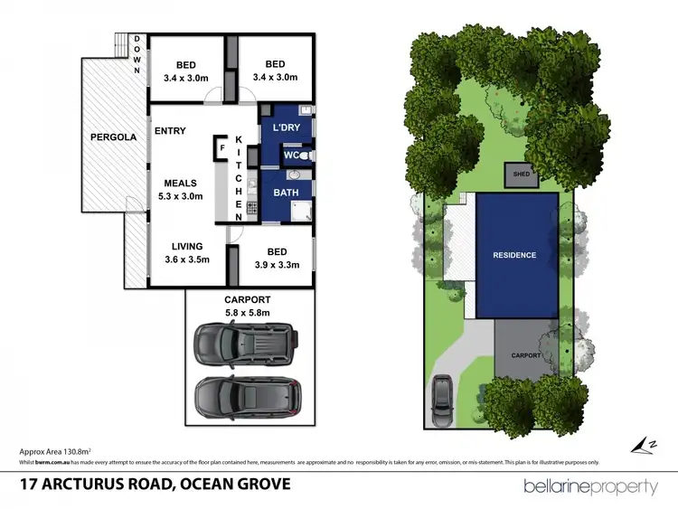 Floorplan of Homely house listing, 17 Arcturus Road, Ocean Grove VIC 3226