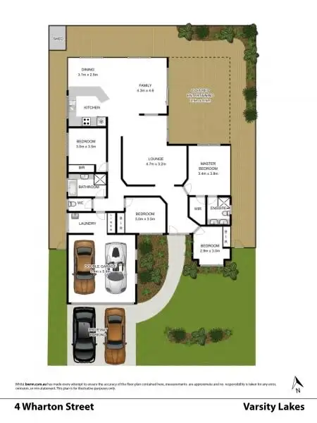 Floorplan of Homely house listing, 4 Wharton Street, Varsity Lakes QLD 4227