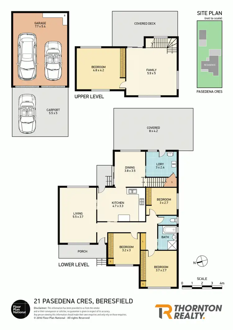 Floorplan of Homely house listing, 21 Pasedena Crescent, Beresfield NSW 2322