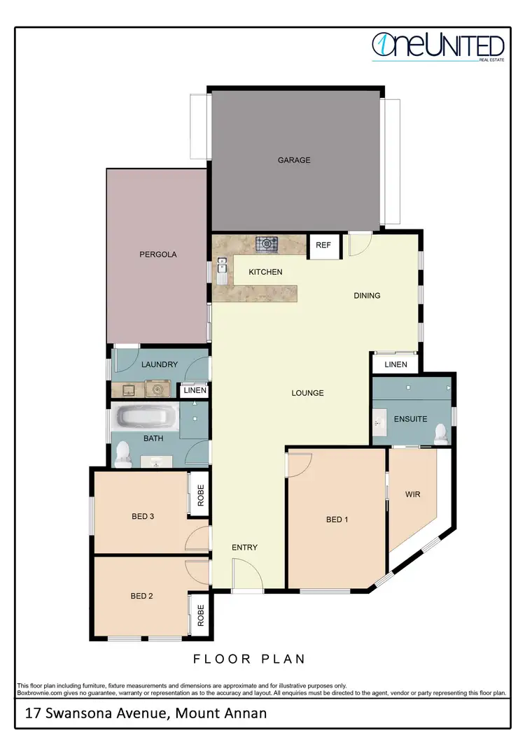 Floorplan of Homely house listing, 17 Swansona Avenue, Mount Annan NSW 2567