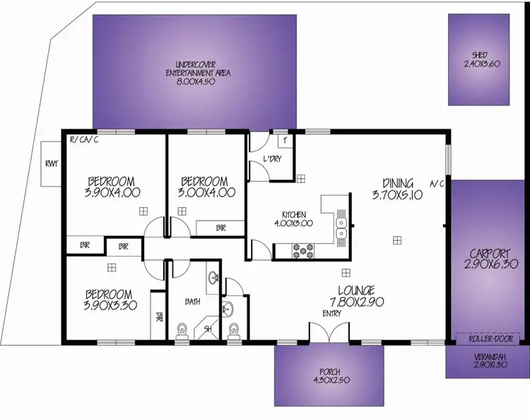Floorplan of Homely house listing, 447 Wright Road, Valley View SA 5093