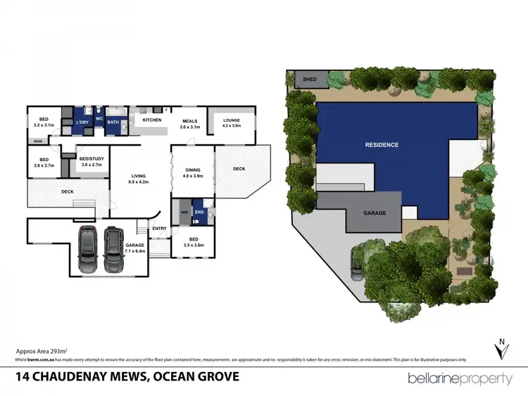 Floorplan of Homely house listing, 14 Chaudenay Mews, Ocean Grove VIC 3226