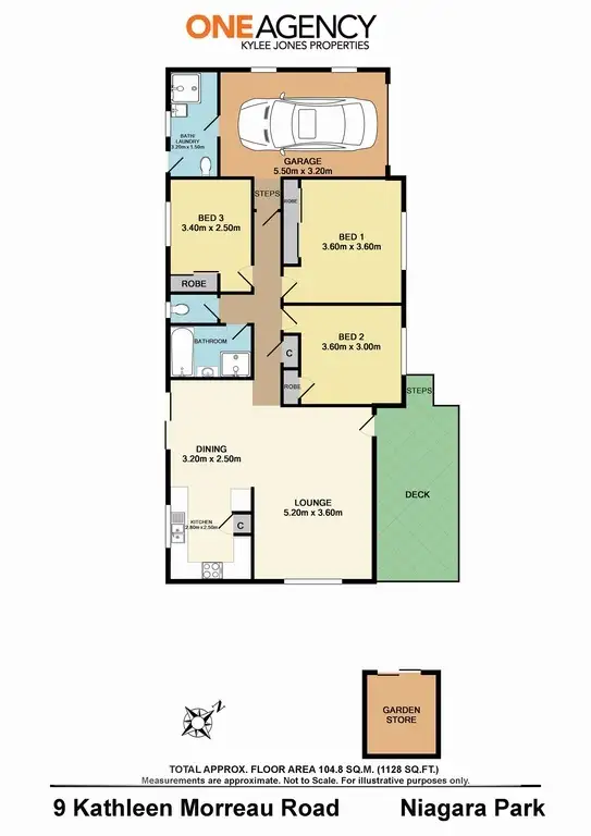 Floorplan of Homely house listing, 9 Kathleen Morreau Rd, Niagara Park NSW 2250
