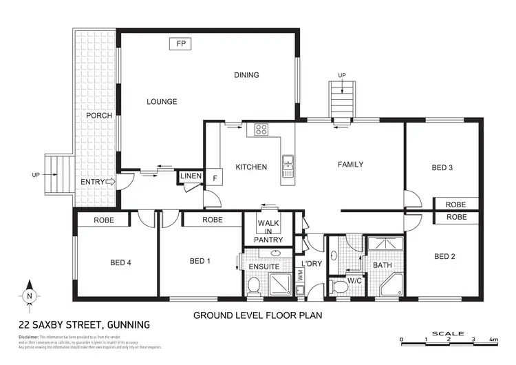 Floorplan of Homely house listing, 22 Saxby Street, Gunning NSW 2581