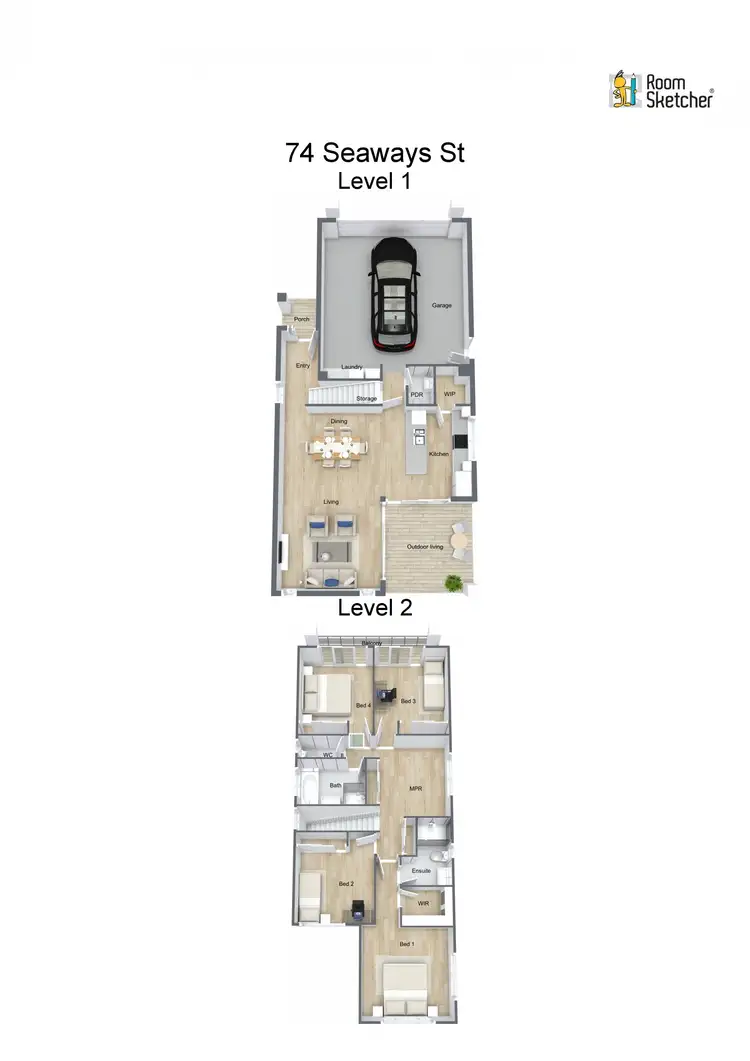 Floorplan of Homely house listing, 74 Seaways St, Trinity Beach QLD 4879