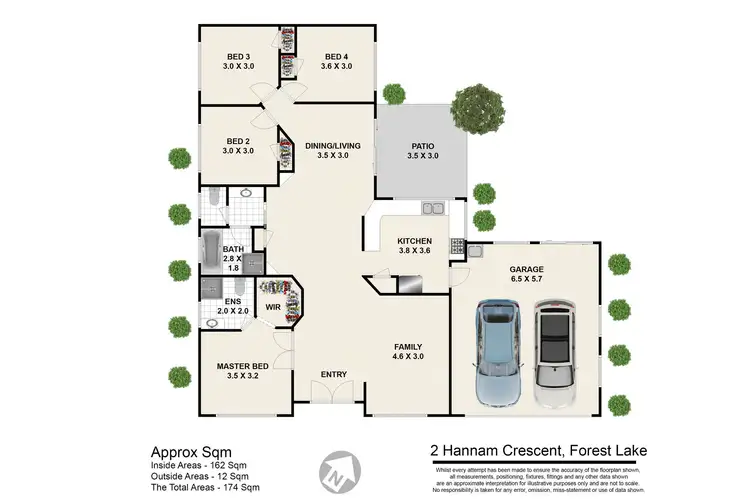Floorplan of Homely house listing, 2 Hannam Crescent, Forest Lake QLD 4078