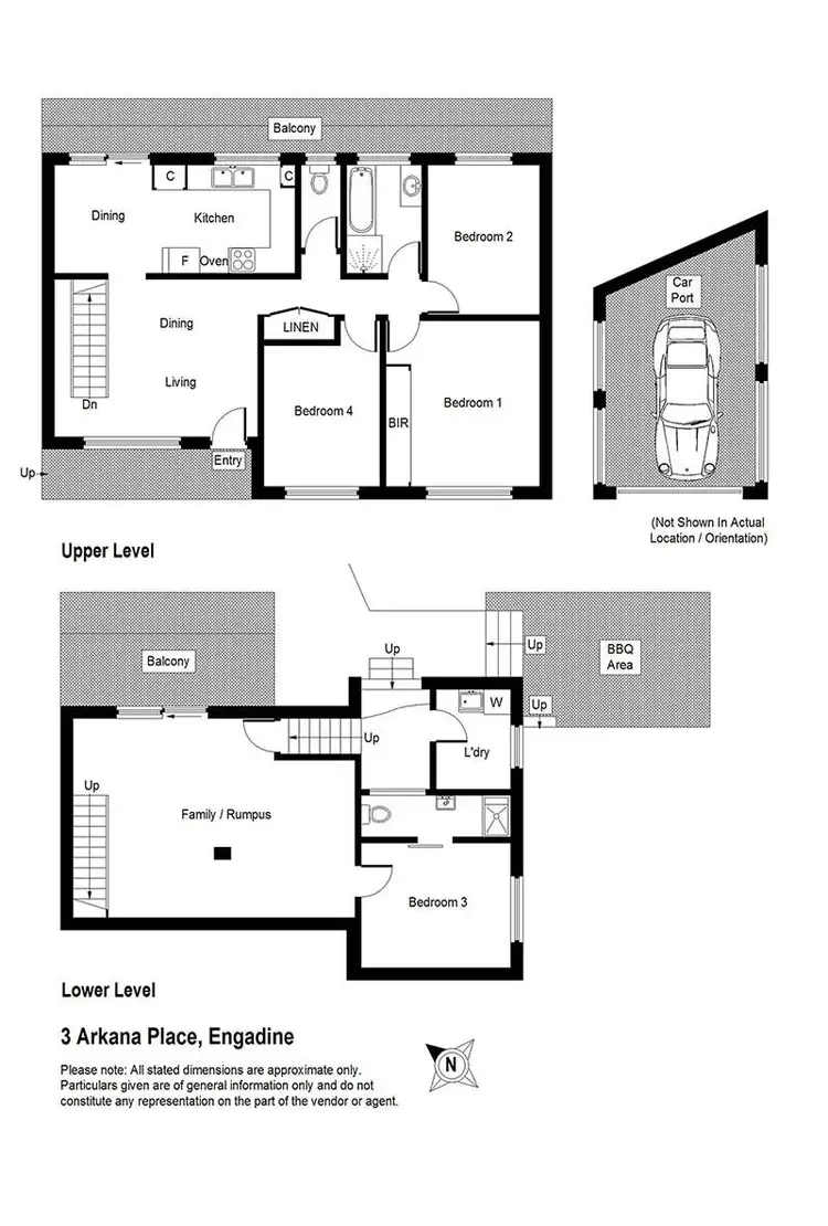 Floorplan of Homely house listing, 3 Arkana Place, Engadine NSW 2233