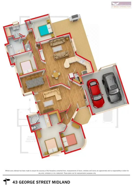 Floorplan of Homely house listing, 43 George Street, Midland WA 6056