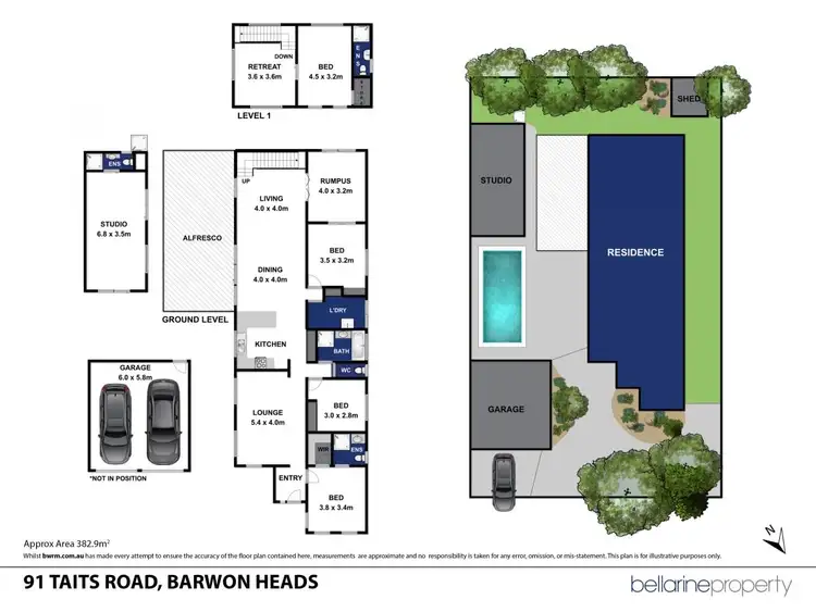 Floorplan of Homely house listing, 91 Taits Road, Barwon Heads VIC 3227
