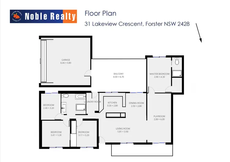 Floorplan of Homely house listing, 31 Lakeview Crescent, Forster NSW 2428