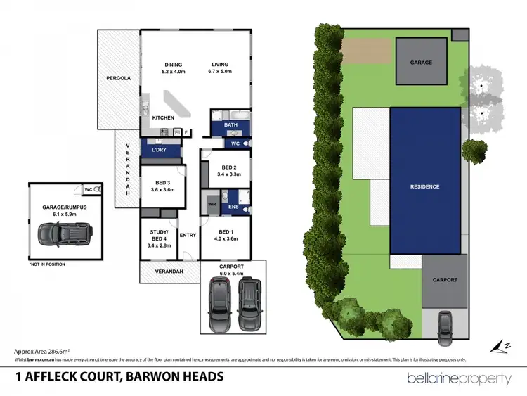 Floorplan of Homely house listing, 1 Affleck Court, Barwon Heads VIC 3227