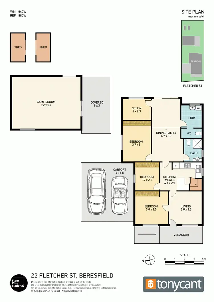 Floorplan of Homely house listing, 22 Fletcher Street, Beresfield NSW 2322