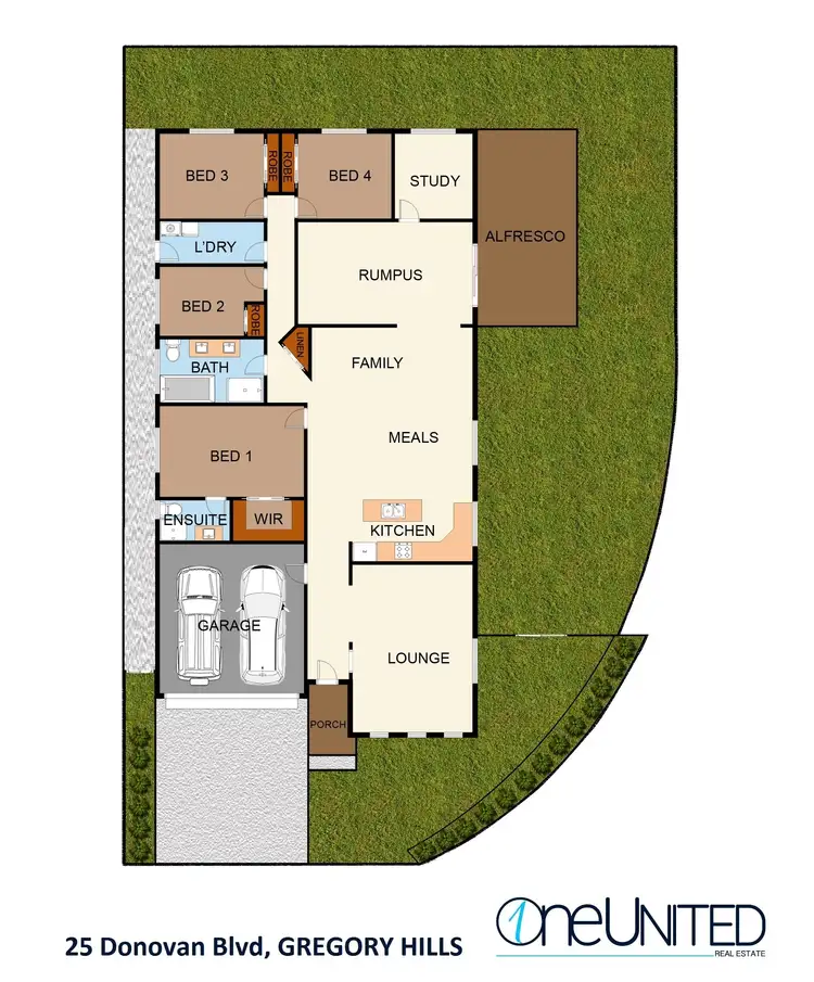 Floorplan of Homely house listing, 25 Donovan Boulevard, Gregory Hills NSW 2557
