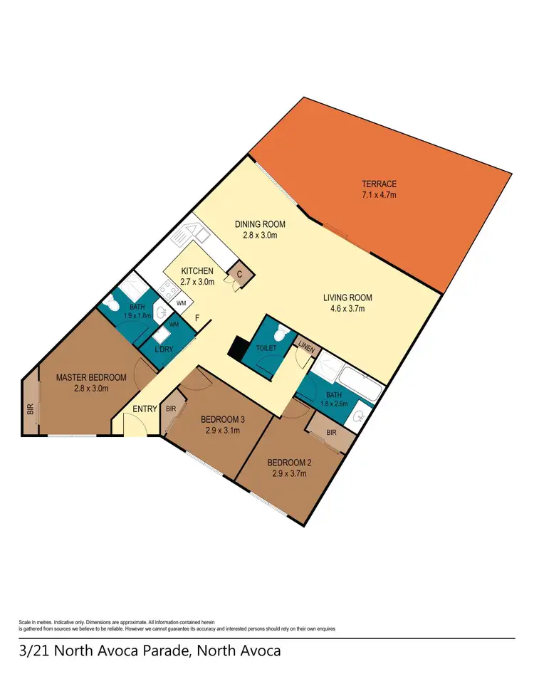 Floorplan of Homely unit listing, 3/21-23 North Avoca Parade, North Avoca NSW 2260
