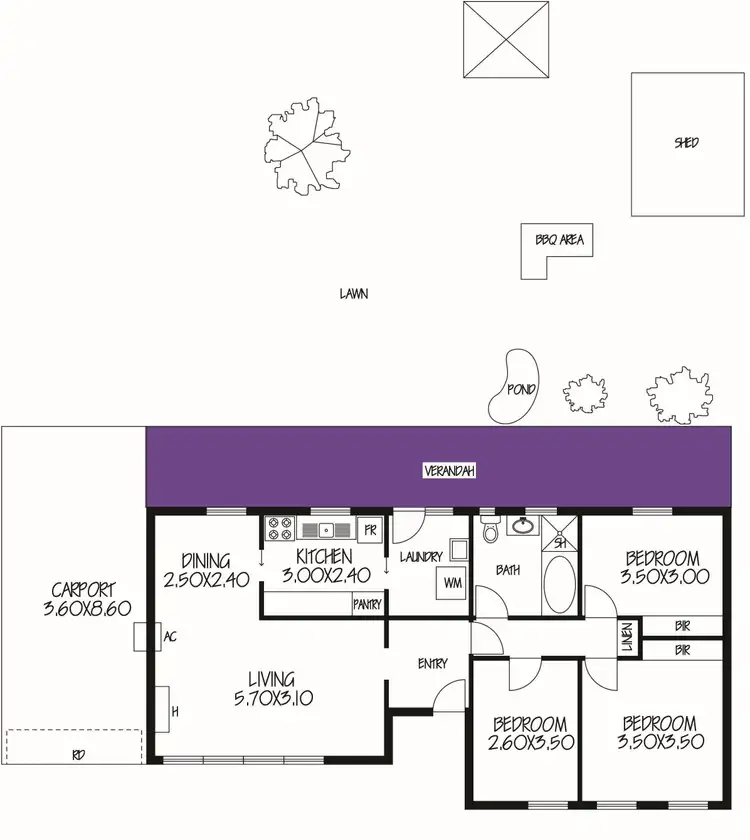 Floorplan of Homely house listing, 5 Worden Street, Davoren Park SA 5113