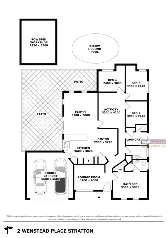 Floorplan of Homely house listing, 2 Wenstead Place, Stratton WA 6056
