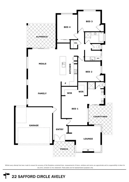 Floorplan of Homely house listing, 22 Safford Ave, Aveley WA 6069