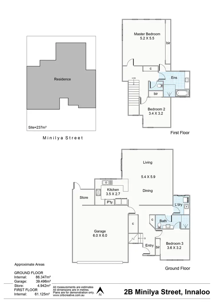 Floorplan of Homely house listing, 2B Minilya Street, Innaloo WA 6018