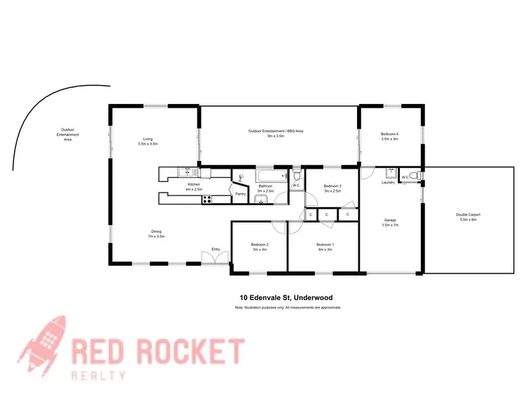 Floorplan of Homely house listing, 10 Edenvale Street, Underwood QLD 4119