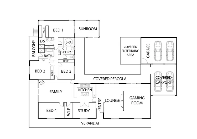 Floorplan of Homely house listing, 1 Cleary Place, Gilmore ACT 2905