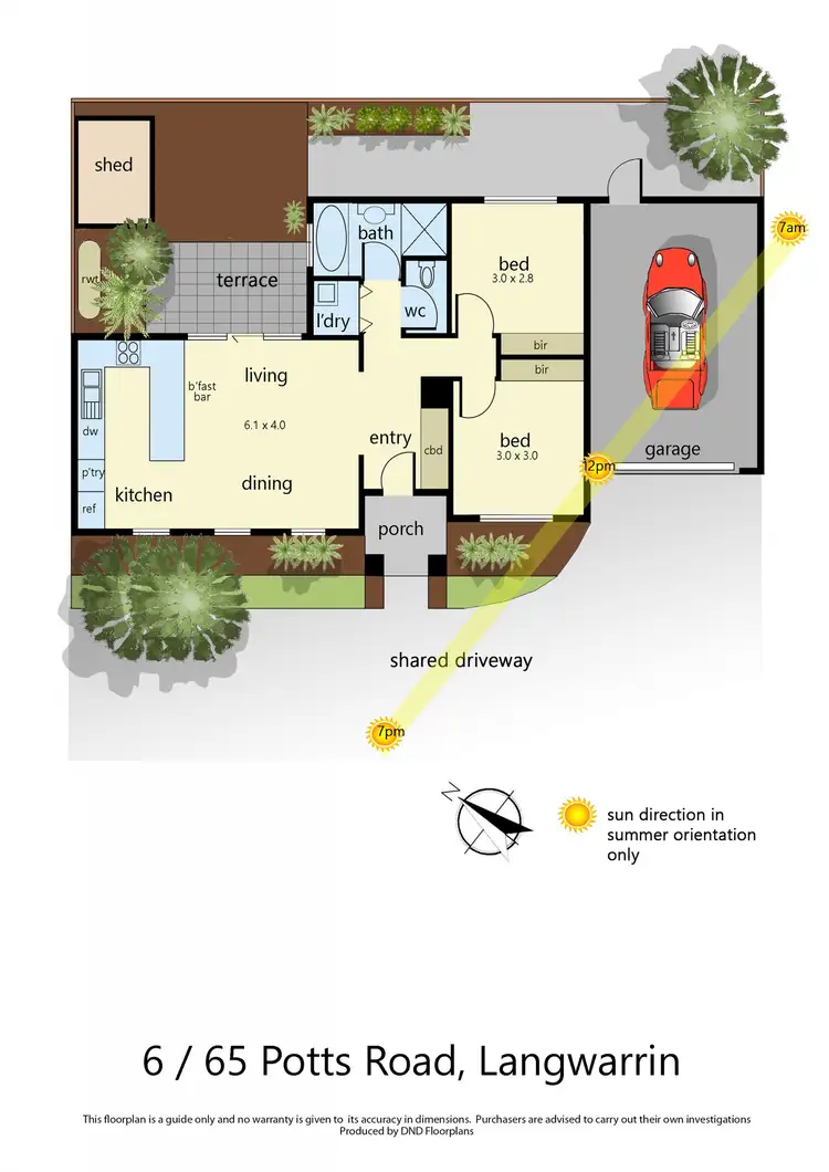 Floorplan of Homely unit listing, 6/65 Potts Road, Langwarrin VIC 3910
